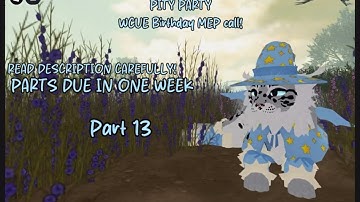 PITY-PARTY | WCUE MEP CALL OPEN | READ DESCRIPTION