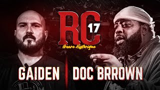 Rap Contenders 17 Gaiden Vs Doc Brrown