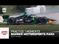 Top moments from practice 1  2024 childrens of alabama indy grand prix at barber  indycar