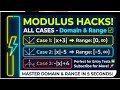How to find Domain and Range in 5 Seconds! (All Cases Covered)#mathboard