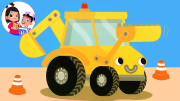 Kids Story Read Aloud "Noisy Noisy Digger" Storytime with Layla and Noorah