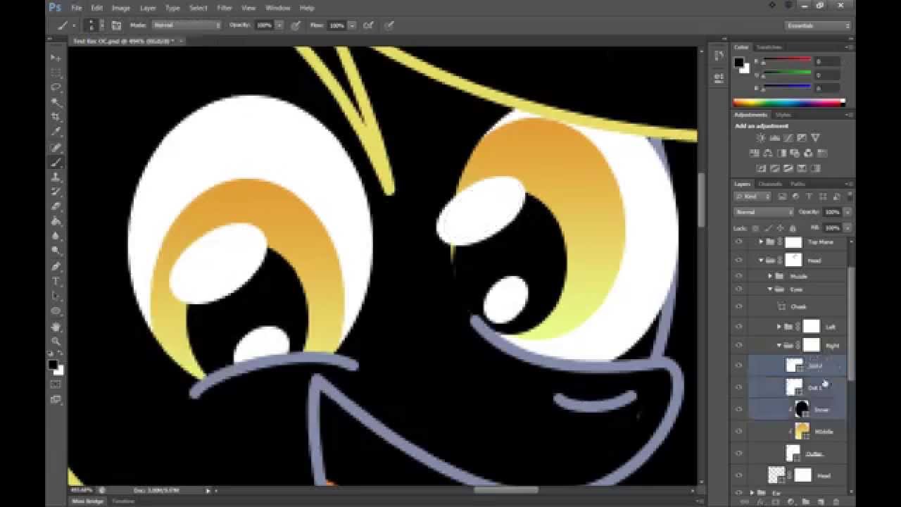 Derpy Hoves and Big Clementine Cherry (Speed Paint)