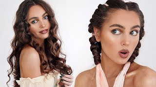 HEATLESS Curls Overnight ❤ Summer Mermaid Hair Tutorial | Jackie Wyers