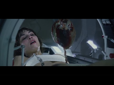 Prometheus (2012) : Alien Pregnant Elizabeth Shaw Surgery HD [pain killers and staples]