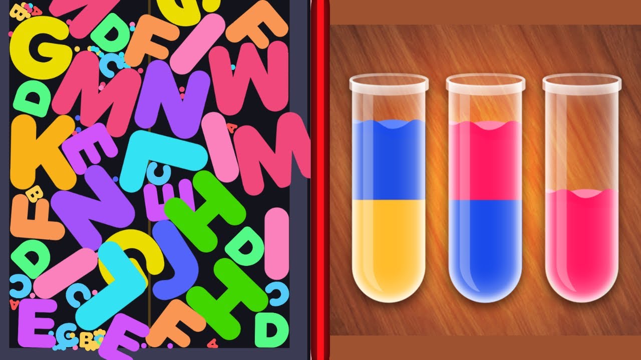 🔤 I Like ABC Merge Letters Words VS 🧩 Sort Em All – Puzzle Gameplay 🎮