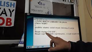 how to use math library  in java very easy step