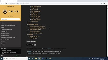 PROS Tutorials 1 - Getting Started & Program Structure