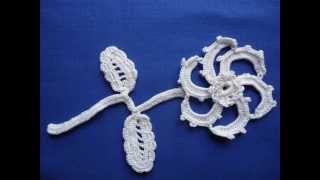 Irish Crochet Lace, spiral flower
A beautiful spiral flower for a little girls dress. Message me if you want a pdf of the pattern Irish Crochet Lace, spiral flower