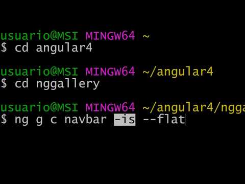 06.- Curso de Angular 4. Crear Barra de Navegación