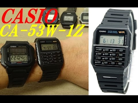 Casio Ca 53w 1z Calculator Watch Youtube