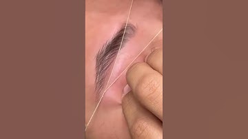 Eyebrow threading tutorial #eyebrowthreadingtutorial #eyebrows #shortvideo #shorts #viral #trending