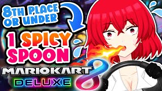 SPICY CHALLENGE In Mario Kart Deluxe 8 VS Viewers! Can I Survive? |🔴LIVE Vtuber