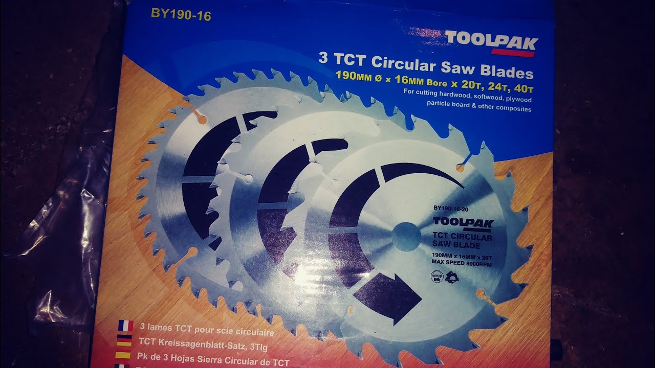 toolpak circular saw blades triple 190x30 (tool station) YouTube