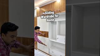Sliding Door Wardrobe for Home | Viral Interior Design #interiordesign #shorts