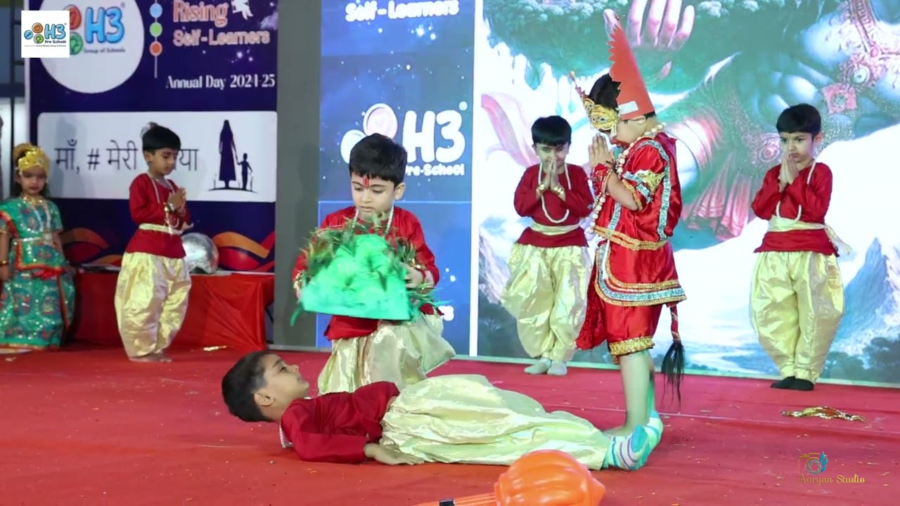 HANUMAN CHALISA DANCE BY JR KG BOYS