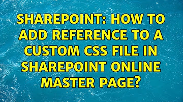 Sharepoint: How to add reference to a custom css file in SharePoint online Master page?