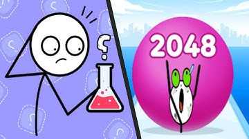 ALCHEMY PUZZLE vs STICKMAN ROLL - New Levels Super UPDATE Satisfying Double Gameplay STICKMAN Puzzle