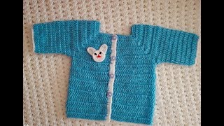 How to make a crochet sweater for newborn baby (Sinhala) screenshot 5