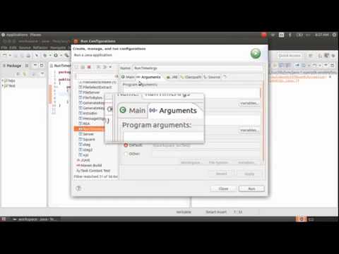 How to pass Command line arguments to a java code in Eclipse - YouTube