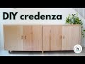 How to Build a Maple Plywood Credenza // Sideboard // Buffet // Media Console