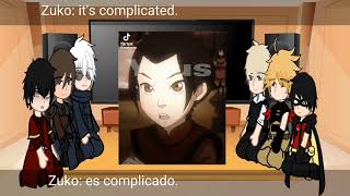 Fandoms React To Eachother 16 Zuko Avatar The Last Airbender-Spanish And English Version.