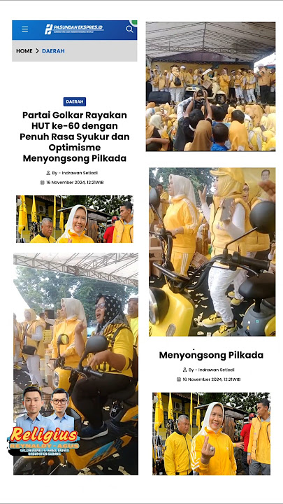 HUT ke-60 Golkar Subang Optimis Menangkan Pilkada 2024 #religius #shortvideo