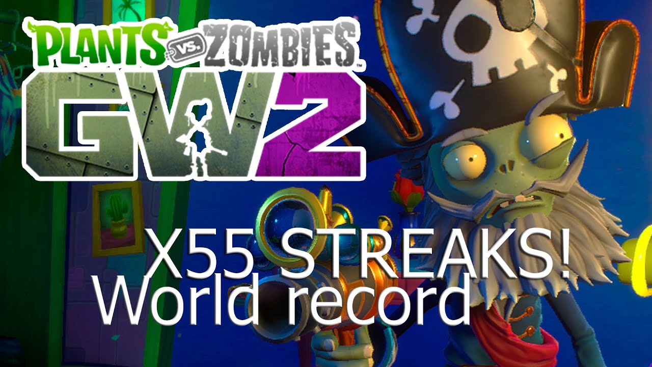 Plants vs Zombies GW2 Worlds Highest Vanquish Streak 55!Recorde