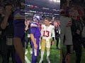Kirk Cousins and Brock Purdy Postgame