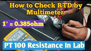 How to Check RTD Pt 100. Resistance Temperature Detector working.How check RTD sensor.Three Wire RTD