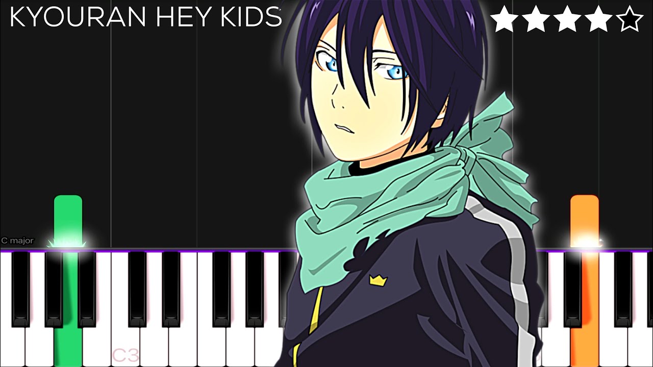 Kyouran Hey Kids!! - THE ORAL CIGARETTES, Noragami Aragoto OP, Animenz's  arrangement Sheet music for Piano (Solo)