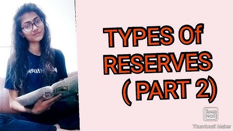 Auditing (Part 159) Types Of Reserves (2nd Part)