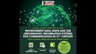 First Live Session, Environment Data, Maps and GIS, August 20, 2026