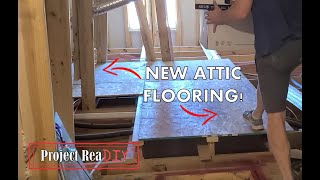 Adding storage flooring in attic above garage