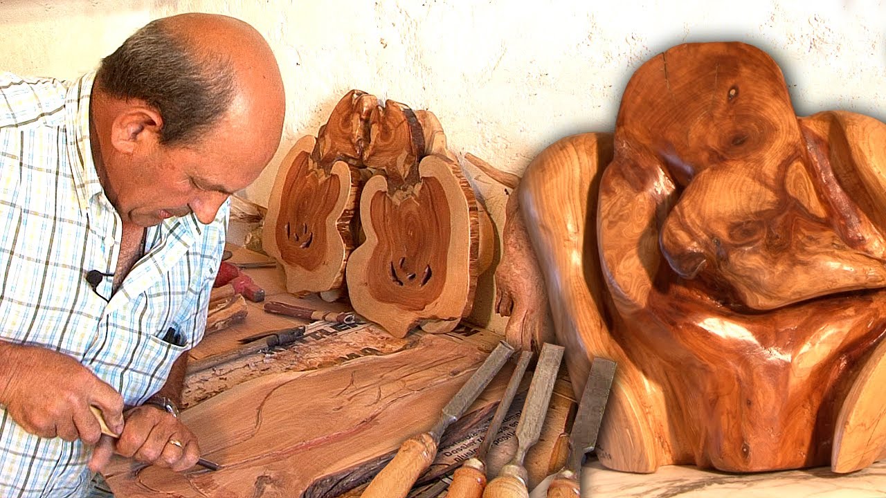 Мертвые корни можжевельника для создания «жизни». Искусство с природой и большим воображением