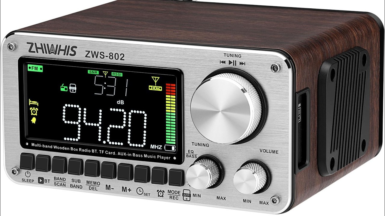 Looks Like a Wooden Radio, But It Even Picks Up Airband: ZHIWHIS