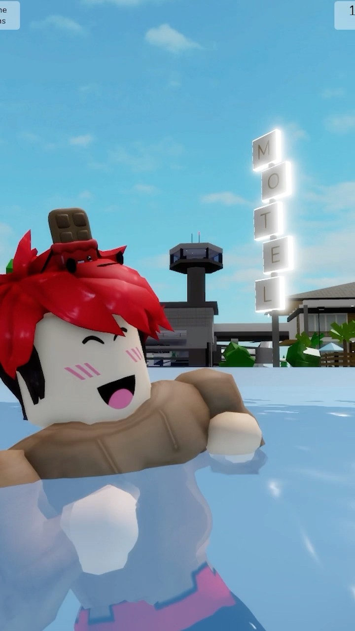 CHOCOBLOX BAILA FIESTA EN LA PISCINA #roblox #shorts