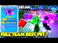 GETTING A FULL TEAM OF THE RAREST PET IN NINJA LEGENDS 2!! *25k ROBUX* (Roblox)