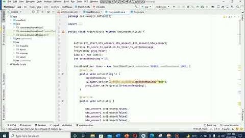 Android Math quiz App| Android Studio Projects| Bscs7thEA