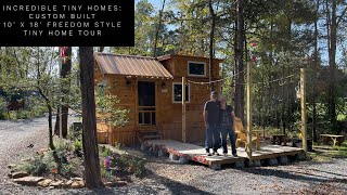 Custom Built 10’x18’ Freedom Style Tiny Home Tour with Homeowners in our Beautiful Forest Community