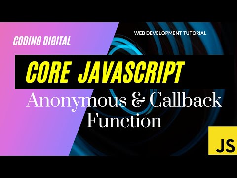 JavaScript Anonymous And  Callback Function Tutorial