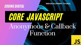 JavaScript Anonymous And  Callback Function Tutorial