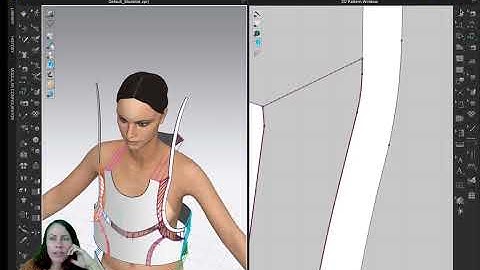 Demonstration of how to sew a bikini dxf file in CLO 3D- Part2