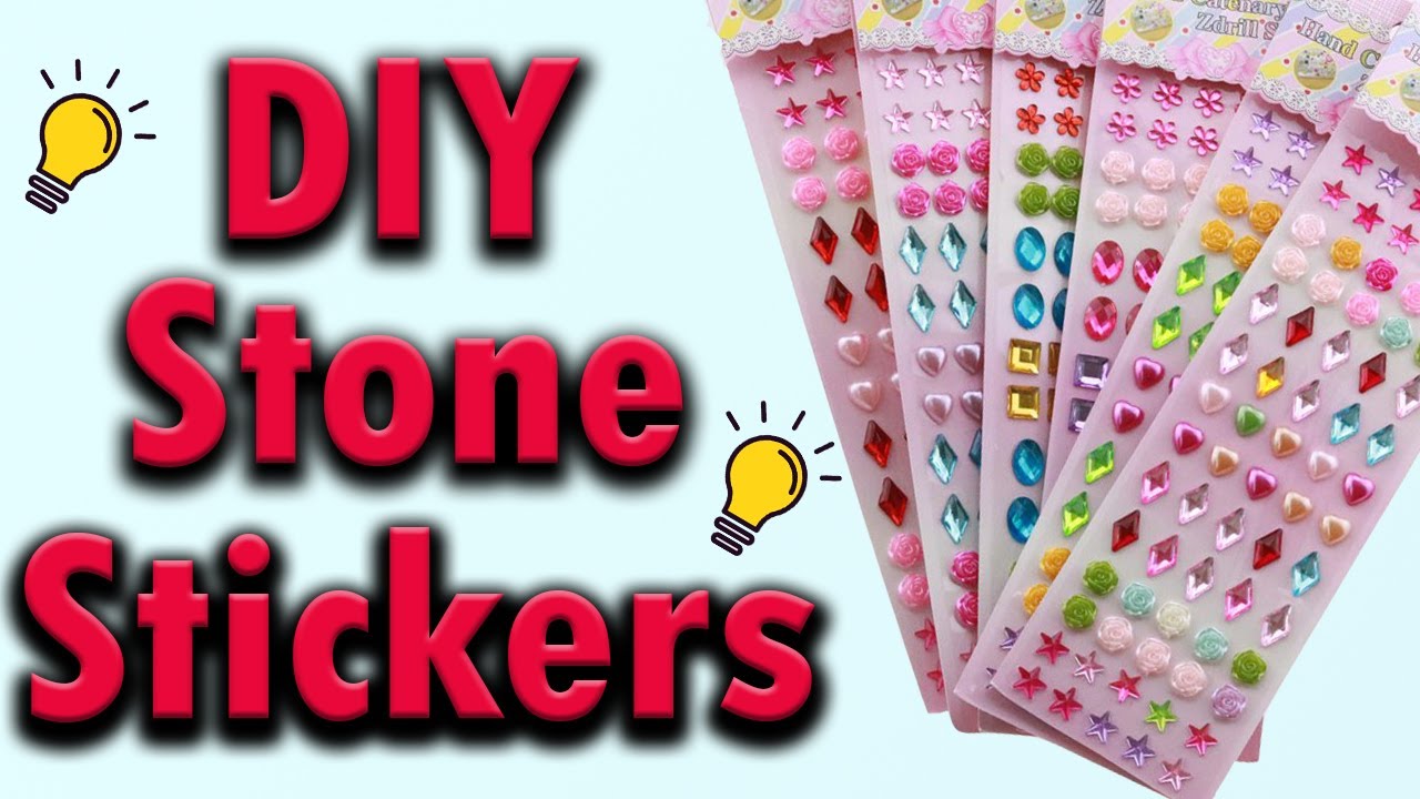 DIY Stone Stickers - How To Make Stone Stickers, Homemade Stone Stickers