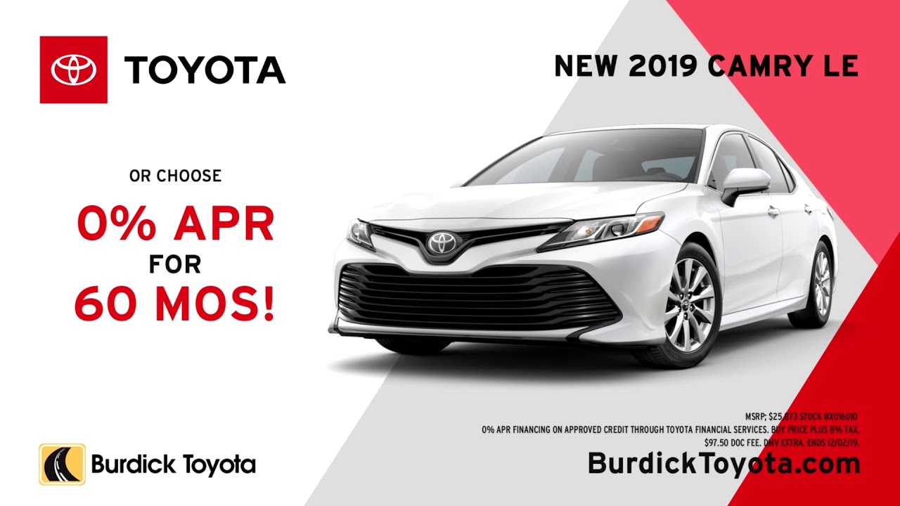 Burdick Toyota 2019 Camry November Ad - YouTube
