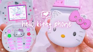 ♡🎀𝐇𝐞𝐥𝐥𝐨 𝐊𝐢𝐭𝐭𝐲 𝐅𝐥𝐢𝐩 𝐏𝐡𝐨𝐧𝐞🎀♡ (ASMR) unboxing + demo