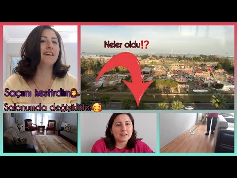 SAÇLAR GİTTİ💇‍♀️SALONUMDA DEĞİŞİKLİKLER YAPTIM🥰UZUN UZUN SOHBET😊VLOG❣