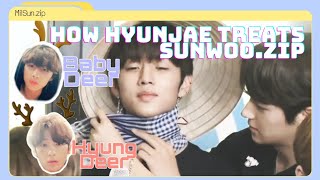 How HYUNJAE Treats SUNWOO 🥺 | Hyung Deer Baby Deer🦌[밀선/선재] MilSun.zip | THE BOYZ