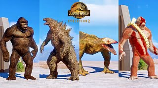 GODZILLA, KONG, KING SKAR, SKULL CRAWLER MOD SHOWCASE IN JURASSIC WORLD EVOLUTION 2 screenshot 2