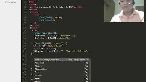 Fahrenheit To Celsius in PHP