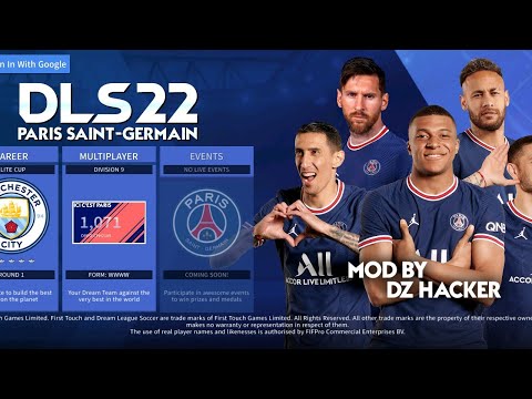 اخيرا تحميل دريم ليج سوكر  مود فريق باريس  ميسي في باريس